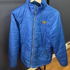 L.L. Bean, Blue Lightweight Puffer Jacket, Mens Small